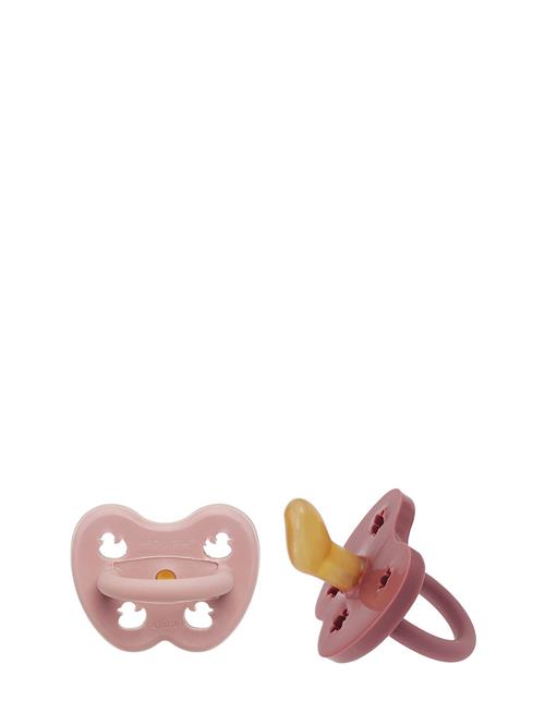 Se HEVEA Hevea Pacifier 3-36 Months Orthodontic, 2 Pack HEVEA Pink ved Booztlet