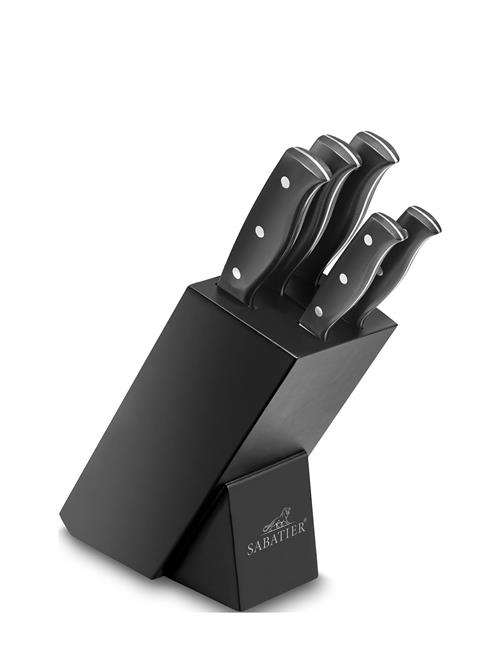 Knife Block Incl. Knives Mon Bloc 6-Pack Lion Sabatier Black