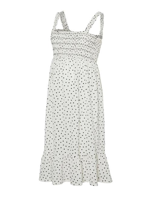 Mamalicious Mlesma S/L Wo Midi Dress A. Mamalicious White