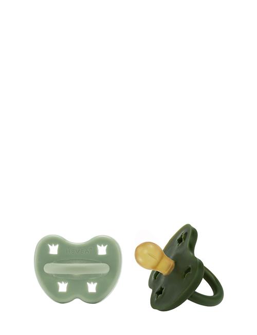 HEVEA Hevea Pacifier 3-36 Months Round, 2 Pack HEVEA Green