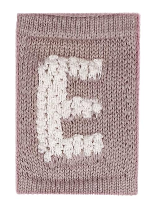 Knitted Letter E, Nature Smallstuff Beige