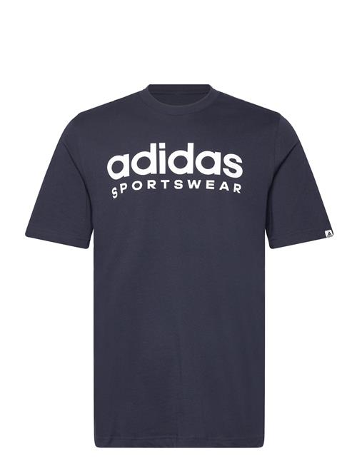 Se adidas Sportswear Spw Tee Adidas Sportswear Navy ved Booztlet