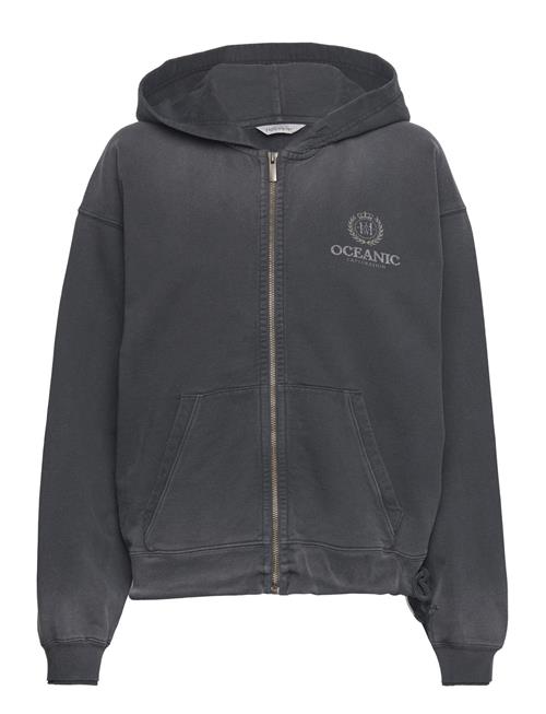 Se HOLZWEILER W. Omen Oceanic Zip Hoodie HOLZWEILER Grey ved Booztlet