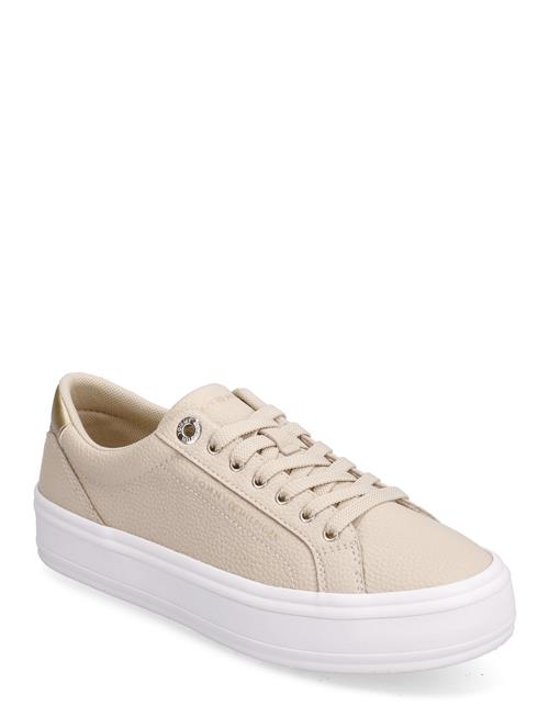 Tommy Hilfiger Essential Vulc Leather Sneaker Tommy Hilfiger Cream