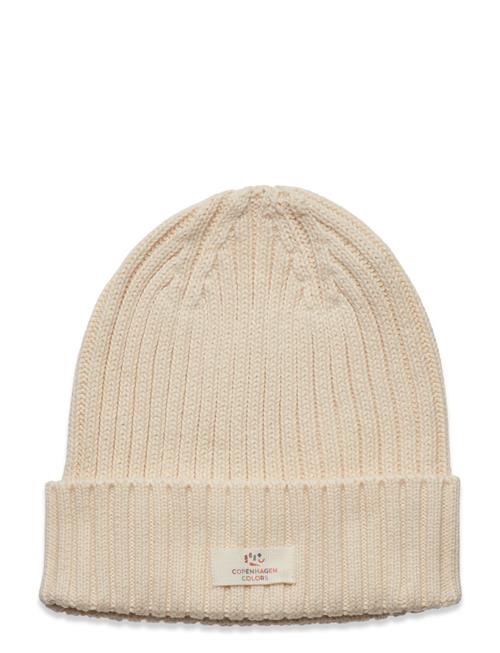 Copenhagen Colors Cotton Knitted Classic Beanie Copenhagen Colors Cream