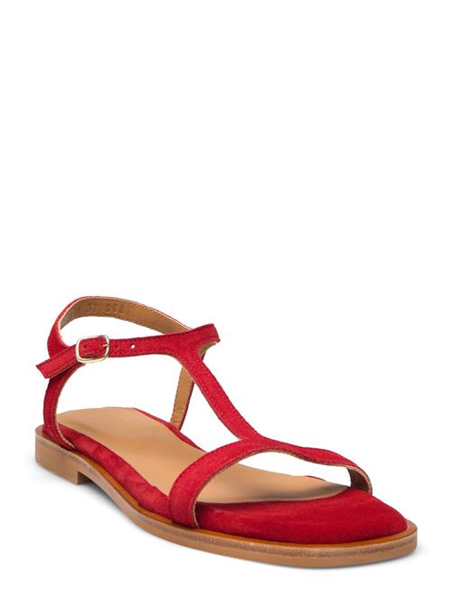 Se ANGULUS Sandals - Flat ANGULUS Red ved Booztlet