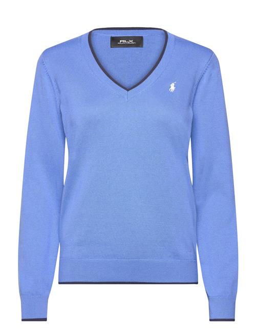 Ralph Lauren Golf Cotton-Blend V-Neck Sweater Ralph Lauren Golf Blue