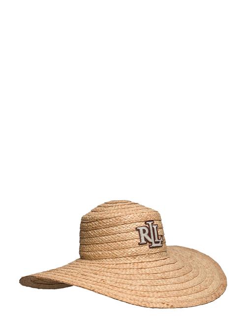 Lauren Ralph Lauren Logo Raffia Sun Hat Lauren Ralph Lauren Brown