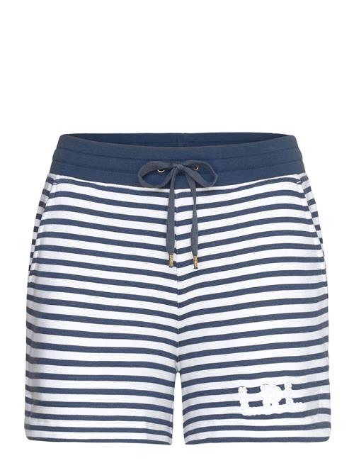 Lauren Ralph Lauren Striped French Terry Drawcord Short Lauren Ralph Lauren Navy