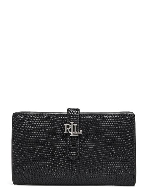 Se Lauren Ralph Lauren Lizard-Embossed Leather Wallet Lauren Ralph Lauren Black ved Booztlet