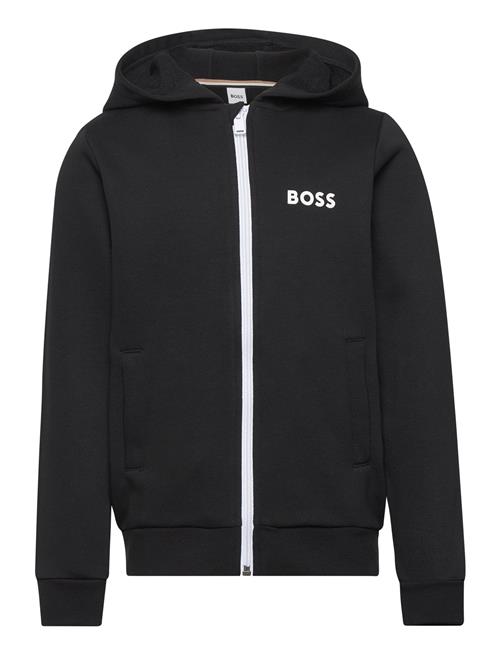 Se BOSS Hooded Cardigan BOSS Black ved Booztlet