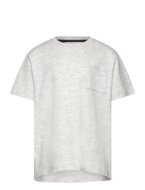 Mango Essential Cotton-Blend T-Shirt Mango Grey