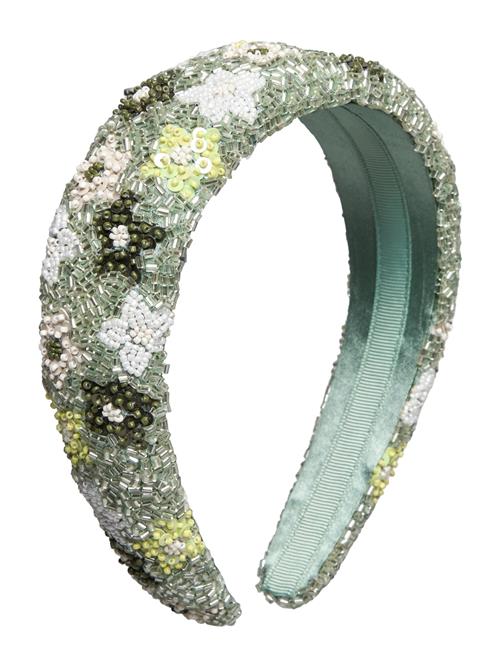 Becksöndergaard Olina Wide Beaded Hairbrace Becksöndergaard Green