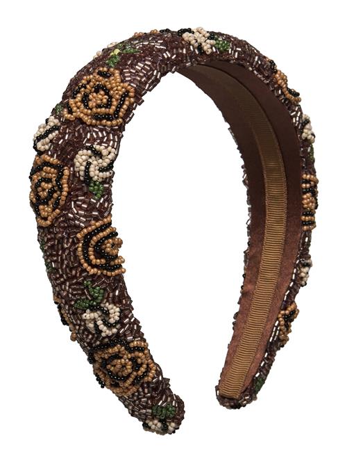 Becksöndergaard Florian Wide Beaded Hairbrace Becksöndergaard Brown