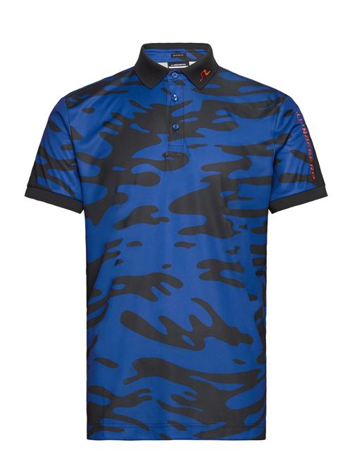 J. Lindeberg Tour Tech Reg Fit Print Polo J. Lindeberg Blue