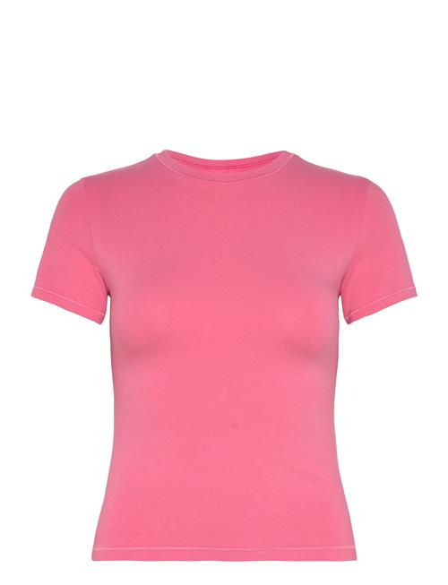 Se Organic Basics Flex Tee Organic Basics Pink ved Booztlet