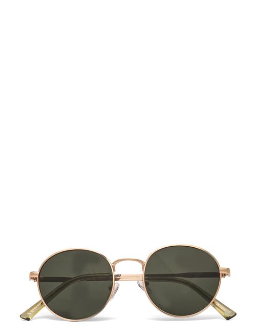 Mango Round Metal Sunglasses Mango Gold