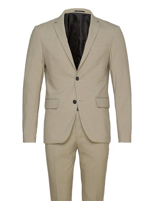 Lindbergh Plain Mens Suit - Normal Length Lindbergh Beige