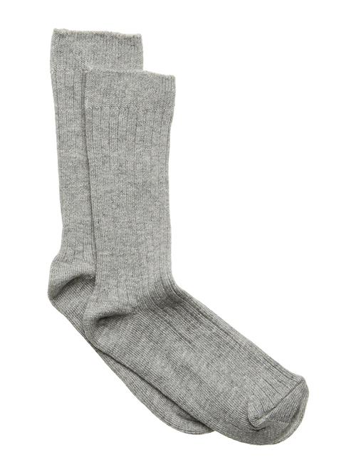 Melton Sock All - Rib Basic Melton Grey