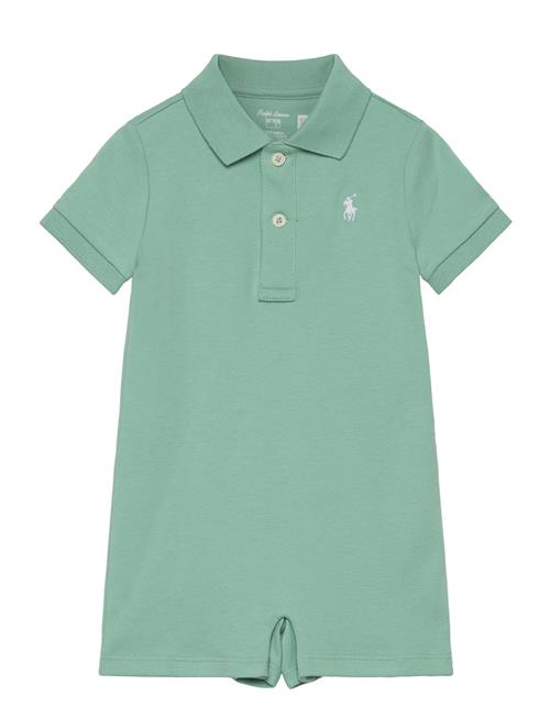 Ralph Lauren Baby Soft Cotton Polo Shortall Ralph Lauren Baby Green