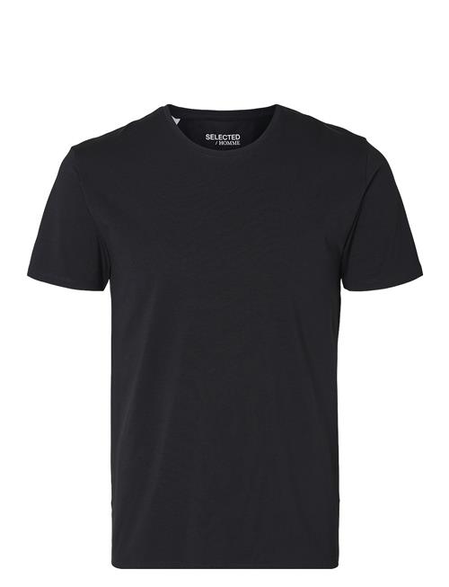 Se Selected Homme Slhnewpima Ss O-Neck Tee Noos Selected Homme Black ved Booztlet