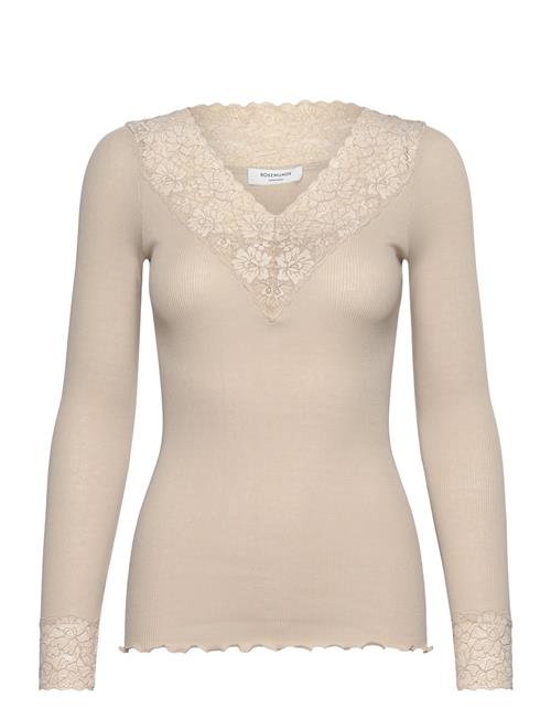 Rosemunde Organic T-Shirt W/ Lace Rosemunde Beige