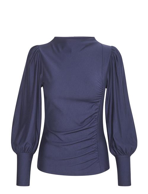 Se Gestuz Rifagz Puff Blouse Gestuz Navy ved Booztlet