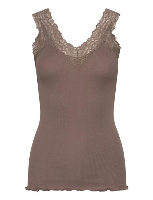 Organic Top W/ Lace Rosemunde Brown