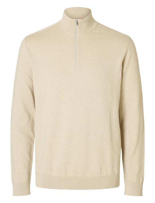 Selected Homme Slhberg Half Zip Cardigan Noos Selected Homme Beige