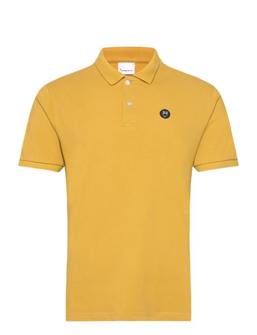 Knowledge Cotton Apparel Basic Badge Polo - Gots/Vegan Knowledge Cotton Apparel Yellow