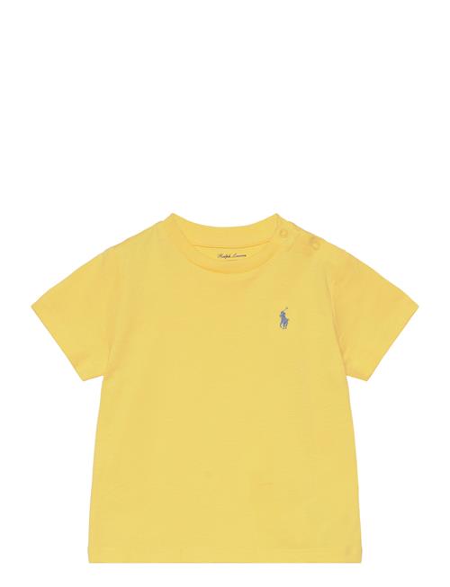 Cotton Jersey Crewneck Tee Ralph Lauren Baby Yellow