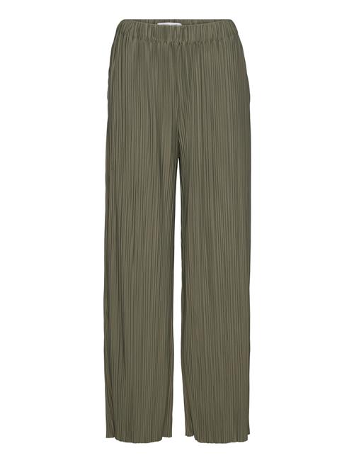 Se Samsøe Samsøe Uma Trousers 10167 Samsøe Samsøe Khaki ved Booztlet