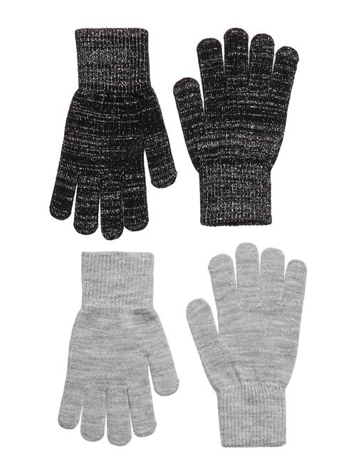 Melton Glitter Gloves - 2-Pack Melton Black