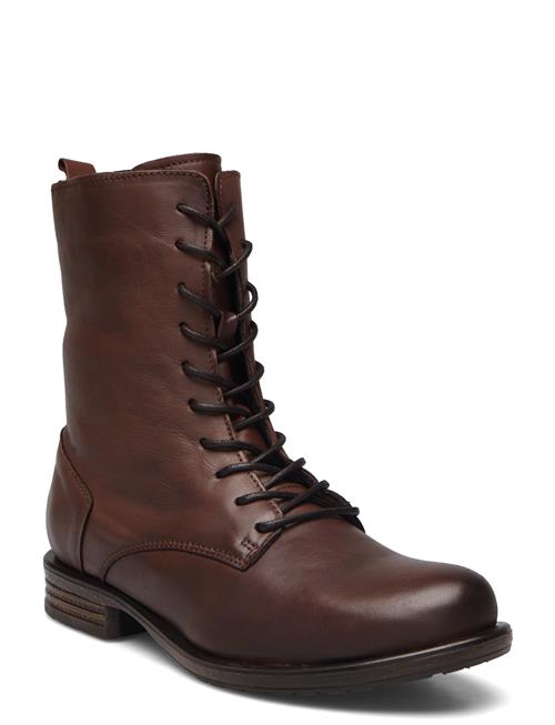 Bianco Biadanelle Lace Up Boot Leather Bianco Brown