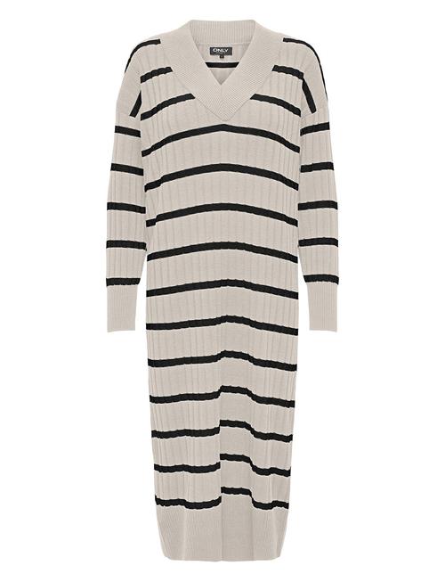 ONLY Onlnew Tessa L/S Midi V Dress Knt Noos ONLY Cream