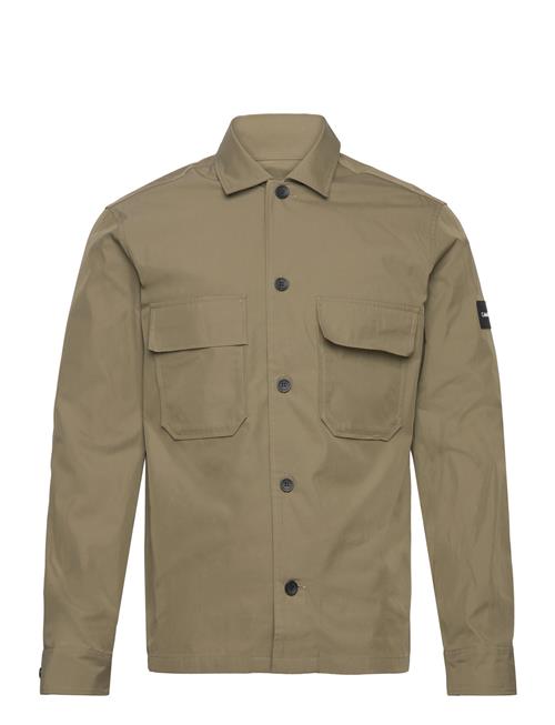 Calvin Klein Cotton Nylon Overshirt Calvin Klein Khaki