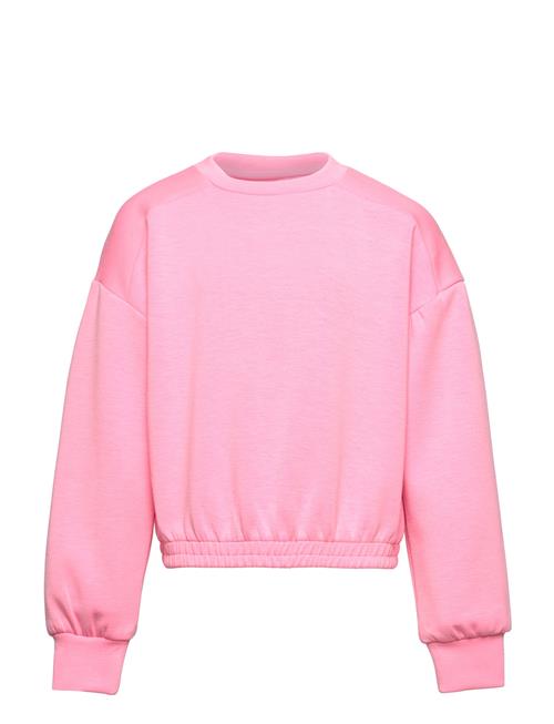 Se Kids Only Kogscarlett L/S Short O-Neck Bo Swt Kids Only Pink ved Booztlet