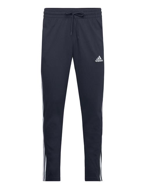 adidas Sportswear Essentials Single Jersey Tapered Open Hem 3-Stripes Joggers Adidas Sportswear Navy