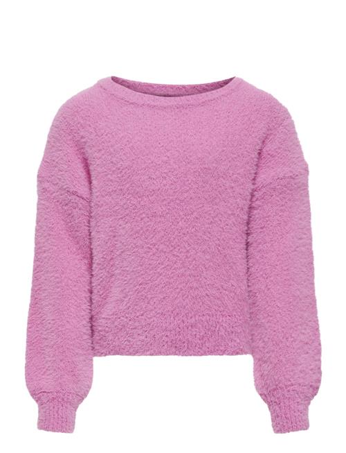 Se Kids Only Kognewpiumo L/S Pullover Knt Noos Kids Only Pink ved Booztlet