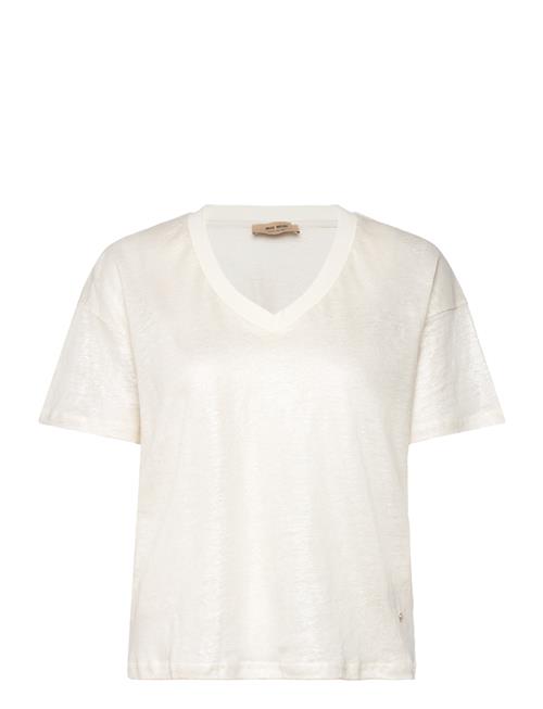 MOS MOSH Casa V-Ss Foil Tee MOS MOSH Cream