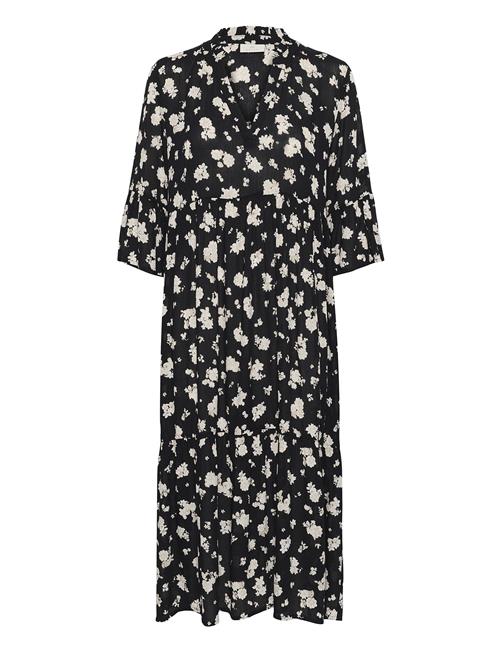 Kaamber Long Layer Dress Printed Kaffe Black