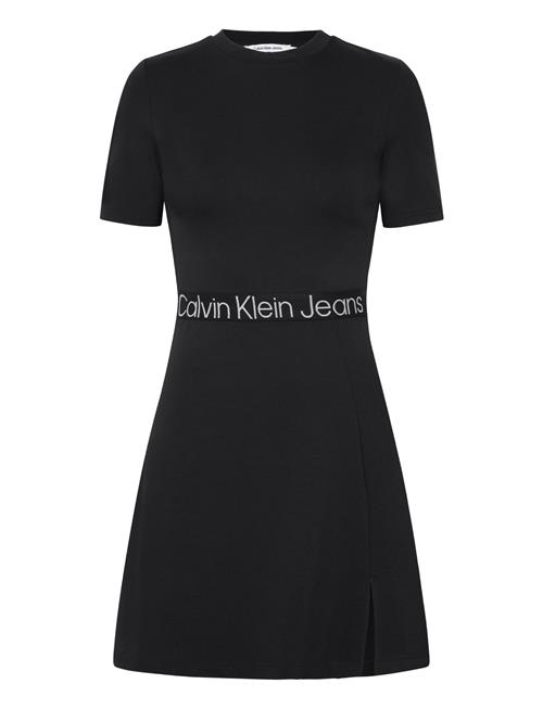 Calvin Klein Jeans Tape Milano Short Sleeve Dress Calvin Klein Jeans Black