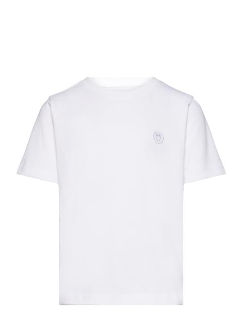 Knowledge Cotton Apparel Regular Fit Badge T-Shirt - Gots/Ve Knowledge Cotton Apparel White