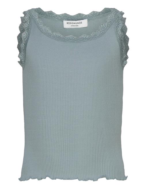 Rosemunde Kids Rkbeatha Sl Top W/ Lace Rosemunde Kids Blue