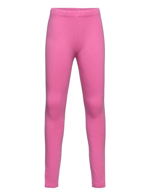 Lindex Leggings Basic Brushed Solid Lindex Pink