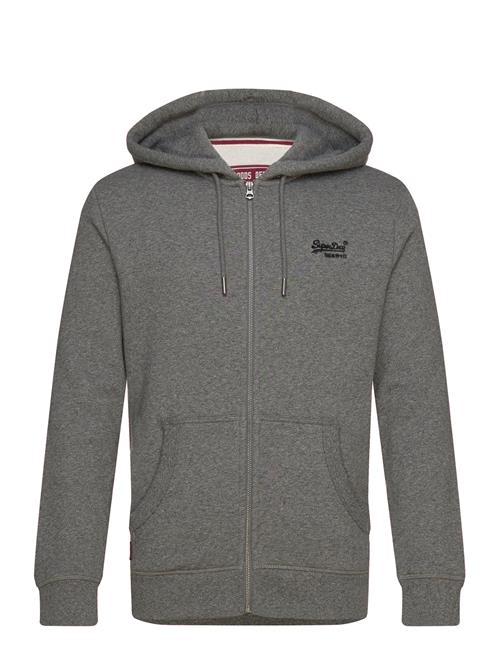 Superdry Essential Logo Zip Hoodie Superdry Grey