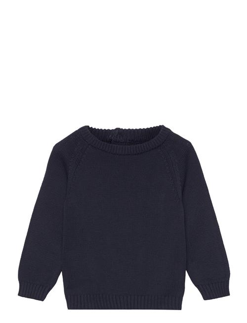 Se Mango Knit Cotton Sweater Mango Navy ved Booztlet