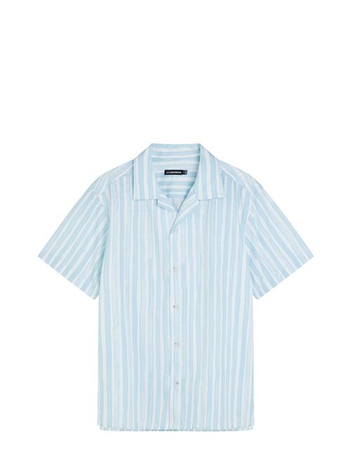 J. Lindeberg Elio Painted Stripe Reg Shirt J. Lindeberg Blue