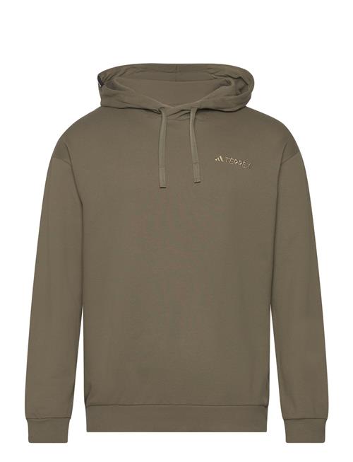 Se adidas Terrex Terrex Logo Hoodie Adidas Terrex Khaki ved Booztlet