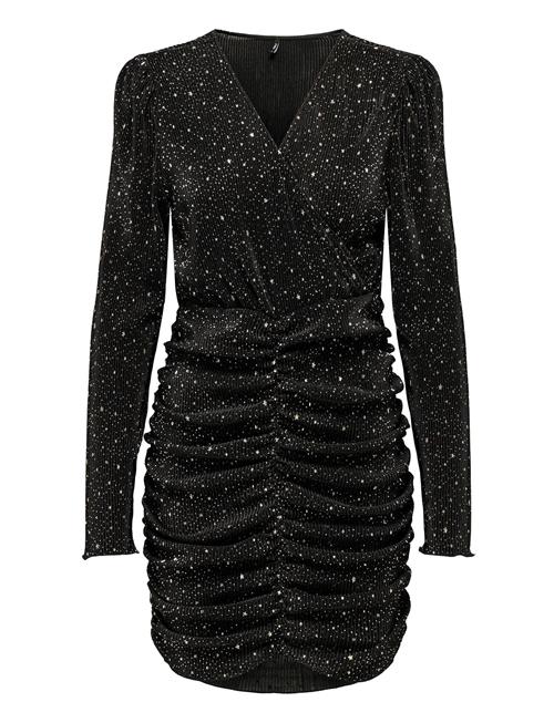 ONLY Onlnelly L/S Shine Wrap Dress Cs Jrs ONLY Black